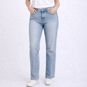 Old Navy Wow Boyfriend Jeans Womens Size 8 Mid Rise Light Wash Straight Denim
